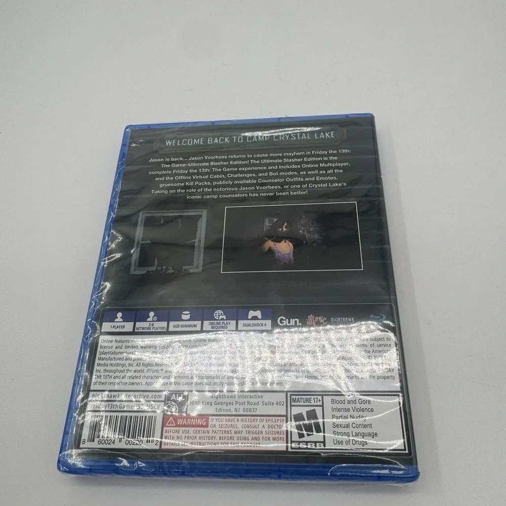 Friday The 13th The Game: Ultimate Slasher Edition PS4 Sony PlayStation 4,‎ 2018